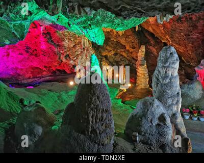 Jiguan Höhle Scenic Area, Luanchuan County, Luoyang, Provinz Henan Stockfoto