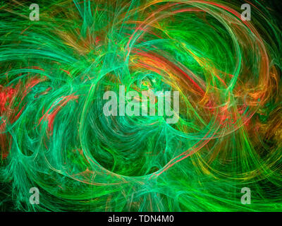 Abstrakt Blau fantastisch Wolken. Bunte Fractal-hintergrund. Digitale Kunst 3D-Rendering. Stockfoto