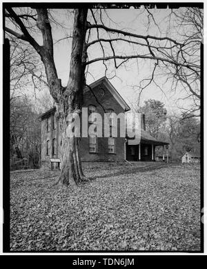 Blick in den Süden und Osten Erhöhungen, Blick von Südosten - Chellberg Bauernhof, Haus, 900 North Mineral Springs Road, Porter, Porter County, IN Stockfoto