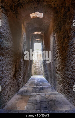 Gaenge, Aragonerburg Castello Aragonese, Insel Ischia, Italien Stockfoto