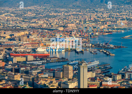 Hafen, Neapel, Italien Stockfoto