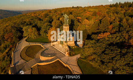 Niederwald Denkmal, Niederwalddenkmal, Rüdesheim, Rheingau, Hessen, Deutschland Stockfoto