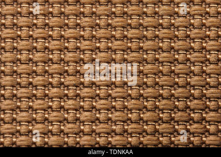 Braun Nylon Textur Hintergrund. Dicker Stoff für Rucksäcke und Sportgeräte Stockfoto