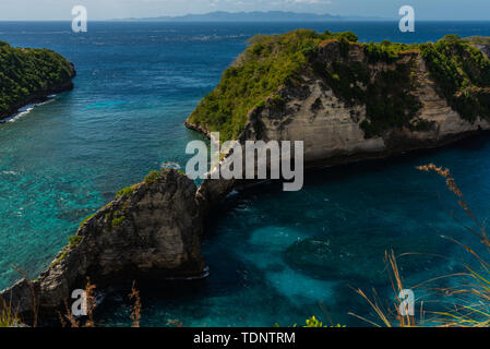 Atuh Strand. Wunderschöner, Exotischer Strand. Nusa Penida, Bali Indonesien Stockfoto