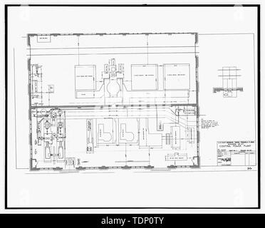 Kopie der Zeichnung (dieses Foto ist und 8" x 10' Kopie einer 8' x 10' negativ; 1917 ursprüngliche architektonische Zeichnung in Gebäude Nr. 458 entfernt, NAS Pensacola, Florida) Gebäude Nr. 47 Kraftzentrale, Blatt Nr. 1 - U.S. Naval Air Station, Kraftwerk, 328 South Avenue, Pensacola, Escambia County, FL Stockfoto