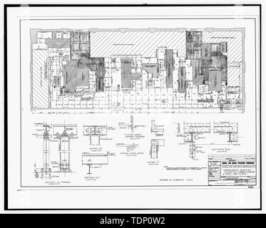 Kopie der Zeichnung (dieses Foto ist und 8" x 10' Kopie einer 8' x 10' negativ; 1932 ursprüngliche architektonische Zeichnung in Gebäude Nr. 458 entfernt, NAS Pensacola, Florida) Energie Haus Gebäude Nr. 47, Beton, u-Gitter und Stahl für Stock - U.S. Naval Air Station, Kraftwerk, 328 South Avenue, Pensacola, Escambia County, FL Stockfoto