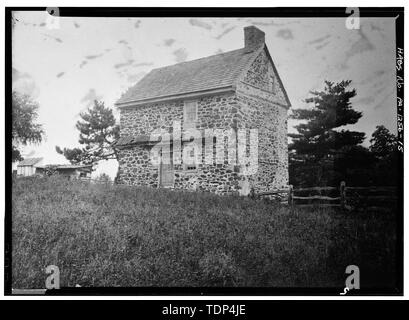 (Von Chester County Historical Society) Ca. 1905, Fotograf unbekannt NORTH HINTEN - Johannes Tschad Haus, State Route 100, U.S. Route 1 Nähe, Chadds Ford, Pennsylvania County, PA Stockfoto