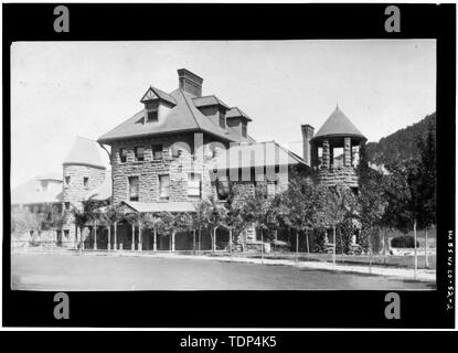 (Von Glenwood Springs Lodge und Pool, Inc., Datum unbekannt) James R. Dunlap, Fotograf, Datum unbekannt Fassade, FASSADE DES LODGE - Hot Springs Lodge, Glenwood Springs, Garfield County, CO Stockfoto