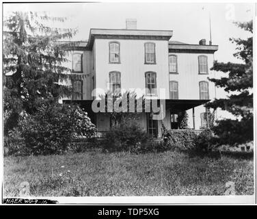 Fotokopiert 1973 original von Albert M. Stiles, Jr., Parkersburg, WV, 1907 besessen. STILES RESIDENCE, THORNHILL FARM. - Westen Oil Company endlose Kabel Pumpstation, U.S. Route 50 (Vulkan Nähe), Petroleum, Ritchie County, WV; Stiles, W C Stockfoto