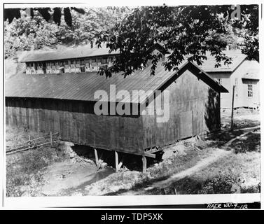 Fotokopiert 1973 original von Albert M. Stiles, Jr., Parkersburg, WV, 1907 besessen. THORNHILL SPEICHERN. - Westen Oil Company endlose Kabel Pumpstation, U.S. Route 50 (Vulkan Nähe), Petroleum, Ritchie County, WV; Stiles, W C Stockfoto