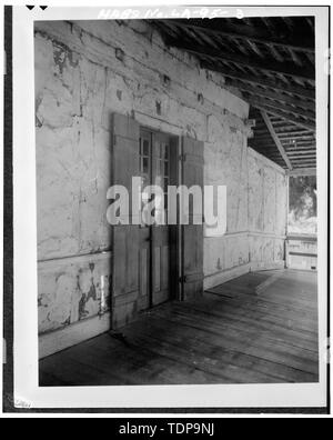 Fotokopie des Circa-Foto 1935 von Richard Koch in HABS Dateien INNENRAUM DER GALERIE-Le Veau Haus, Chenal Nähe, neue Straßen, Pointe Coupee Parish, LA Stockfoto