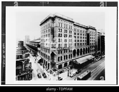 (Aus der Lesung Co.Archive) Fotograf unbekannt Ca. 1937 nordöstlich VORDER- UND SÜDOSTSEITE - Philadelphia und Lesen Eisenbahn, Bahnhof, 1115-1141 Market Street, Philadelphia, Philadelphia County, PA Stockfoto