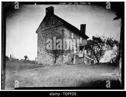 (Aus der Sammlung von Chester H. Thomas, Kennett Square, Pennsylvania) Ca. 1930, Fotograf unbekannt Westen und Süden vor - Johannes Tschad Haus, State Route 100, U.S. Route 1 Nähe, Chadds Ford, Pennsylvania County, PA Stockfoto