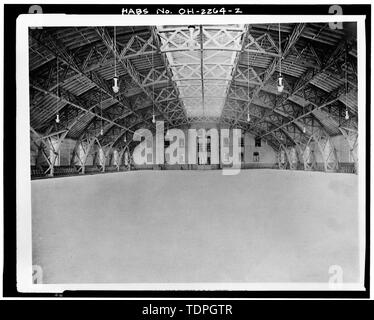 Aus den Wahlen von ausgeführten Arbeiten und Skizzen, "Hannaford und Söhne, Architekten, ca. 1893 Innenraum von Drill Hall - Ohio National Guard Armory, 1417-1437 Western Avenue, Cincinnati, Hamilton County, OH Stockfoto