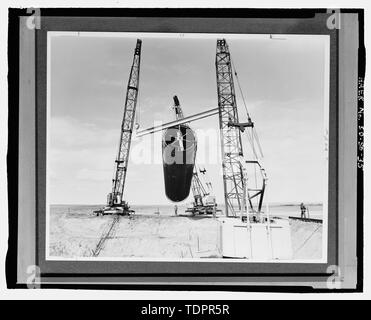 Fotografische Kopie von Foto (Ca. 1962, original Drucken im Besitz von Peter Kiewit Söhne Co., Omaha, Nebraska) Fotograf unbekannt. Blick auf Launch tube Form arbeiten - Ellsworth Air Force Base, Delta Flug, 10 km Radius um Exit 127 off Interstate 90, Innenraum, Jackson County, SD; Hess, Roise und Unternehmen, Auftragnehmer; Wegman-French, Lysa, Sender; Lyon, Robert, Fotograf; Lauber, John W, Historiker Stockfoto