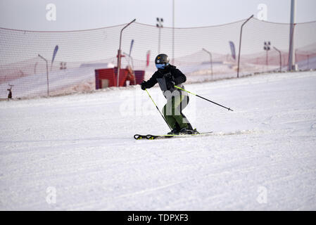 Snowscape, der Bilder einstellen. Stockfoto