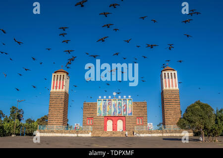 Enda Mariam Kathedrale; Asmara, Eritrea Stockfoto