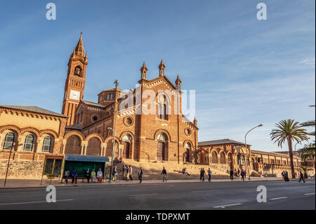 Kirche Unserer Lieben Frau vom Rosenkranz (allgemein die Kathedrale genannt), Asmara, Eritrea Stockfoto