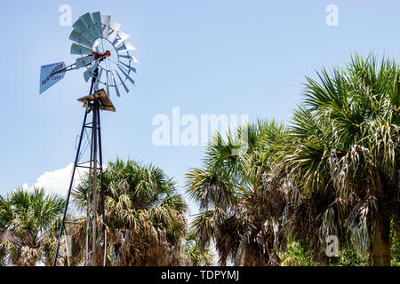 Sanibel Island Florida, Bailey Homestead Preserve, Sanibel-Captiva Conservation Foundation SCCF, Windmühle, Besucher reisen Reisen Touristik Stockfoto