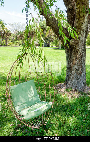 Sanibel Island Florida, Bailey Homestead Preserve, Sanibel-Captiva Conservation Foundation SCCF, Baumschaukel, Besucher reisen Reisetourist Stockfoto