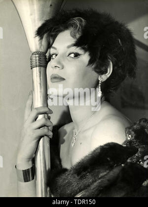 Unbekannte italienische Schauspielerin, 1950er Jahre Stockfoto