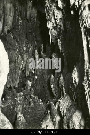 Grotte di Castellana Grotten, Apulien, Italien 1930 Stockfoto