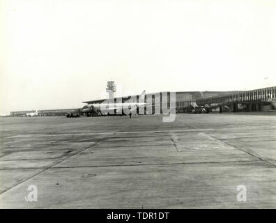 Der Flughafen Leonardo da Vinci Fiumicino, Italien 1961 Stockfoto