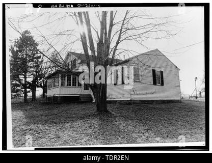 Foto: Foto: Steckel Fotografen, 10. Februar 1973. Original drucken im Feld Datensätze. Nordosten ELEVATION. - Abbott-Page Haus, Mason Road, State Route 13 Nähe, Mailand, Erie County, OH Stockfoto