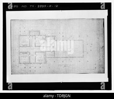 Fotografische Kopie von Blatt Nr. 4 (undatiert) - Keller - Fort Bliss, Post Krankenhaus, Pershing Road, El Paso El Paso County, TX; Quartermaster General's Office, Architekt; Abteilung der Armee, Eigentümer; Mickelsen, Stanley R., post-Commander Stockfoto