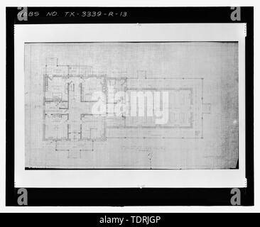 Fotografische Kopie von Blatt Nr. 5 (undatiert) - Erste Etage - Fort Bliss, Post Krankenhaus, Pershing Road, El Paso El Paso County, TX; Quartermaster General's Office, Architekt; Abteilung der Armee, Eigentümer; Mickelsen, Stanley R., post-Commander Stockfoto