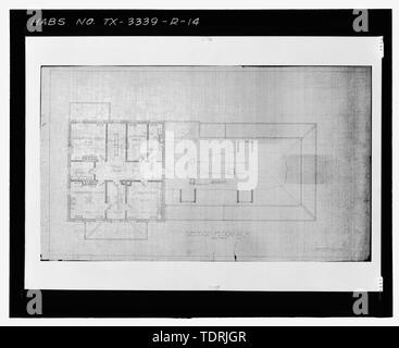 Fotografische Kopie von Blatt Nr. 6 (undatiert) - ZWEITE ETAGE PLAN-Fort Bliss, Post Krankenhaus, Pershing Road, El Paso El Paso County, TX; Quartermaster General's Office, Architekt; Abteilung der Armee, Eigentümer; Mickelsen, Stanley R., post-Commander Stockfoto