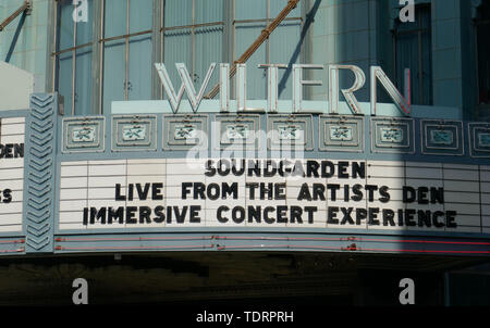 Los Angeles, Kalifornien, USA, 17. Juni 2019 Eine allgemeine Ansicht der Atmosphäre an Soundgarden: Live von der Künstler den immersiven Konzerterlebnis am 17. Juni 2019 Im Wiltern in Los Angeles, Kalifornien, USA. Foto von Barry King/Alamy Stock Foto Stockfoto