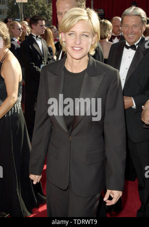 September 10, 2000, Los Angeles, CA, USA; Schauspieler ELLEN DEGENERES @ 2000 Emmy Awards. (Bild: Â© Chris Delmas/ZUMA Draht) Stockfoto