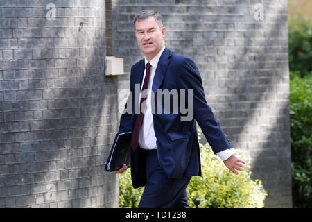 Downing Street, London, UK. Juni, 2019 18. Justiz Generalsekretär David Gauke kommt in Downing Street für die wöchentliche Kabinettssitzung. Credit: Dinendra Haria/Alamy leben Nachrichten Stockfoto