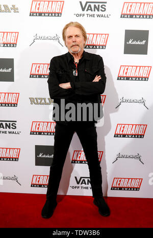 Der Thin Lizzy Scott Gorham an der Kerrang! Auszeichnungen im Islington Town Hall, London. Stockfoto