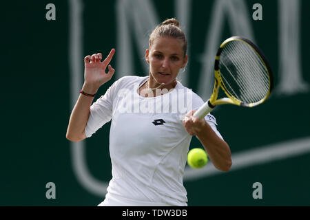 Kristyna Pliskova bei Tag fünf der Natur Tal Klassiker an Priorat Club Edgbaston, Birmingham. Stockfoto