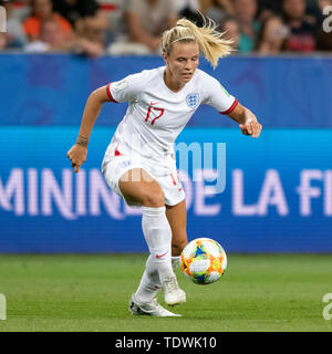 Nizza, Frankreich. 19. Juni 2019. ENGLAND VS JAPAN - bei einem Match zwischen Japan und England, für die 2019 Frauen &#39;s World Cup (Gruppe D), FIFA, am Mittwoch, 19. Juni 2019, in der Allianz Riviera Stadion in Nizza, Frankreich. (Foto: Richard Callis/Fotoarena) Credit: Foto Arena LTDA/Alamy leben Nachrichten Stockfoto