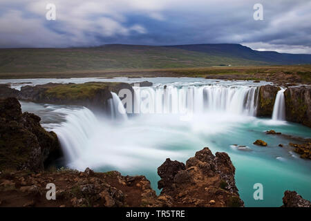 Godafoss Wasserfall, Island, Skjalfandafljot, Godafoss Stockfoto