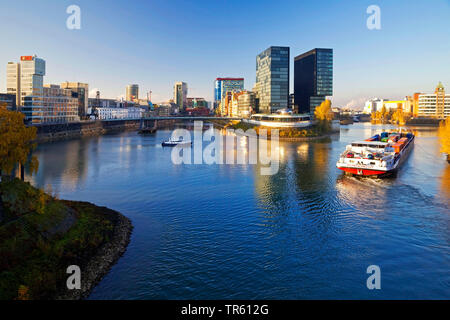 Medienhafen in Düsseldorf, Deutschland, Nordrhein-Westfalen, Düsseldorf Stockfoto