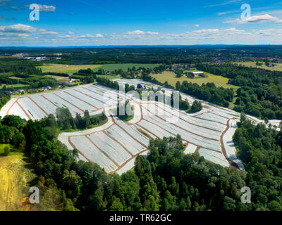 Landwirtschaftliche Landschaft im südlichen Norwegen, Norwegen, Akershus, Gardermoen Stockfoto