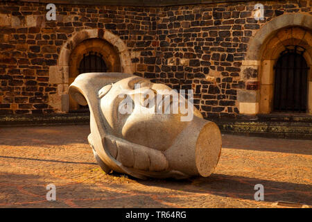 Cassius, Granit Kopf vor Bonn, Münster, Deutschland, Nordrhein-Westfalen, Bonn Stockfoto