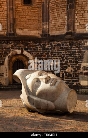 Cassius, Granit Kopf vor Bonn, Münster, Deutschland, Nordrhein-Westfalen, Bonn Stockfoto