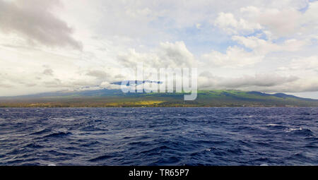 Haleakala Vulkan, Ansicht von Westen, USA, Hawaii, Haleakala National Park, Kihei Stockfoto