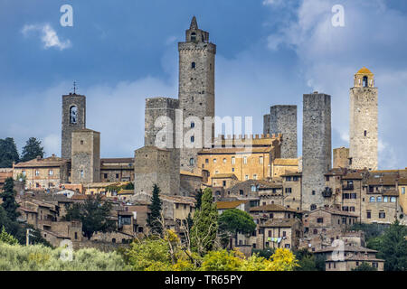 San Gimignano, Italien, Toskana, San Gimignano Stockfoto