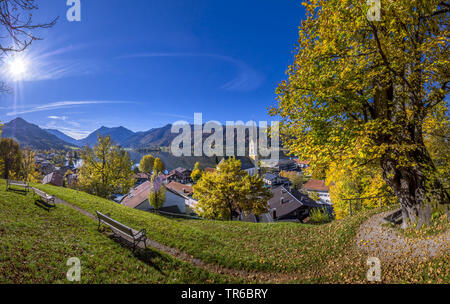 Kirche St. Sixtus in Schliersee, Deutschland, Bayern, Oberbayern, Oberbayern, Schliersee Stockfoto