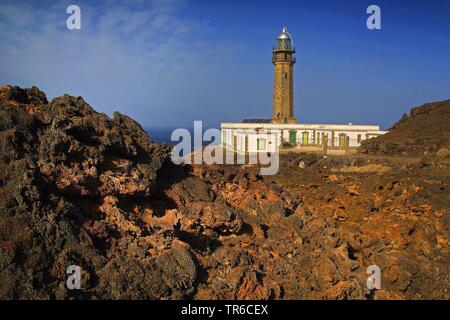 Leuchtturm Faro de Orchilla, Kanarischen Inseln, El Hierro Stockfoto