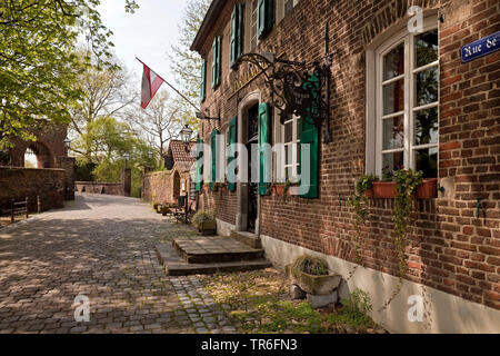 Restaurant Winkmannshof, ehemaliger Bauernhof von Linn Burg, Deutschland, Nordrhein-Westfalen, Niederrhein, Krefeld Stockfoto
