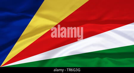 Flagge der Seychellen, Seychellen Stockfoto