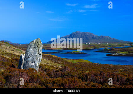 Stone Circle Pobull Fhinn, Vereinigtes Königreich, Schottland, North Uist Stockfoto