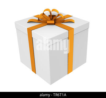 Geschenk Box mit Band, Computer Graphik Stockfoto